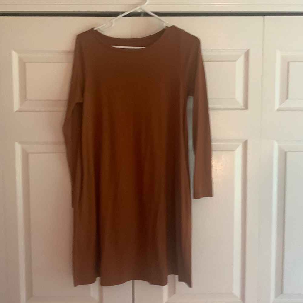 Wool& Rowena swing dress in cinnamon size small